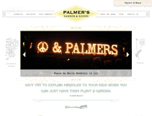 Tablet Screenshot of palmersgarden.com